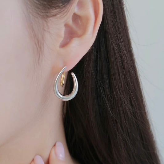 Kaia Double Hoops Earrings