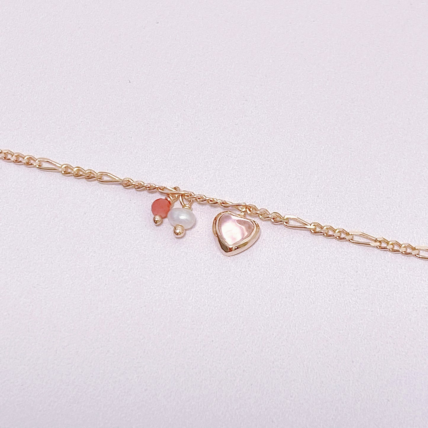 Heart Shaped Rose Quartz Bracelet