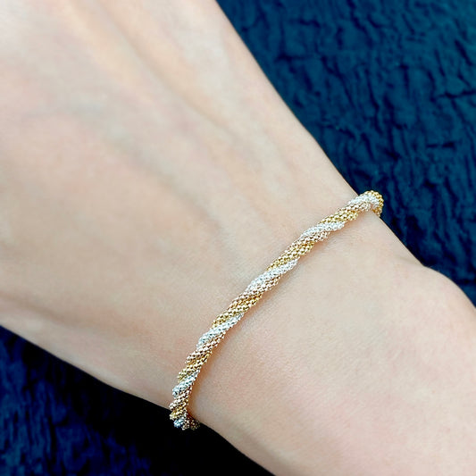 Silver Braid Bracelet