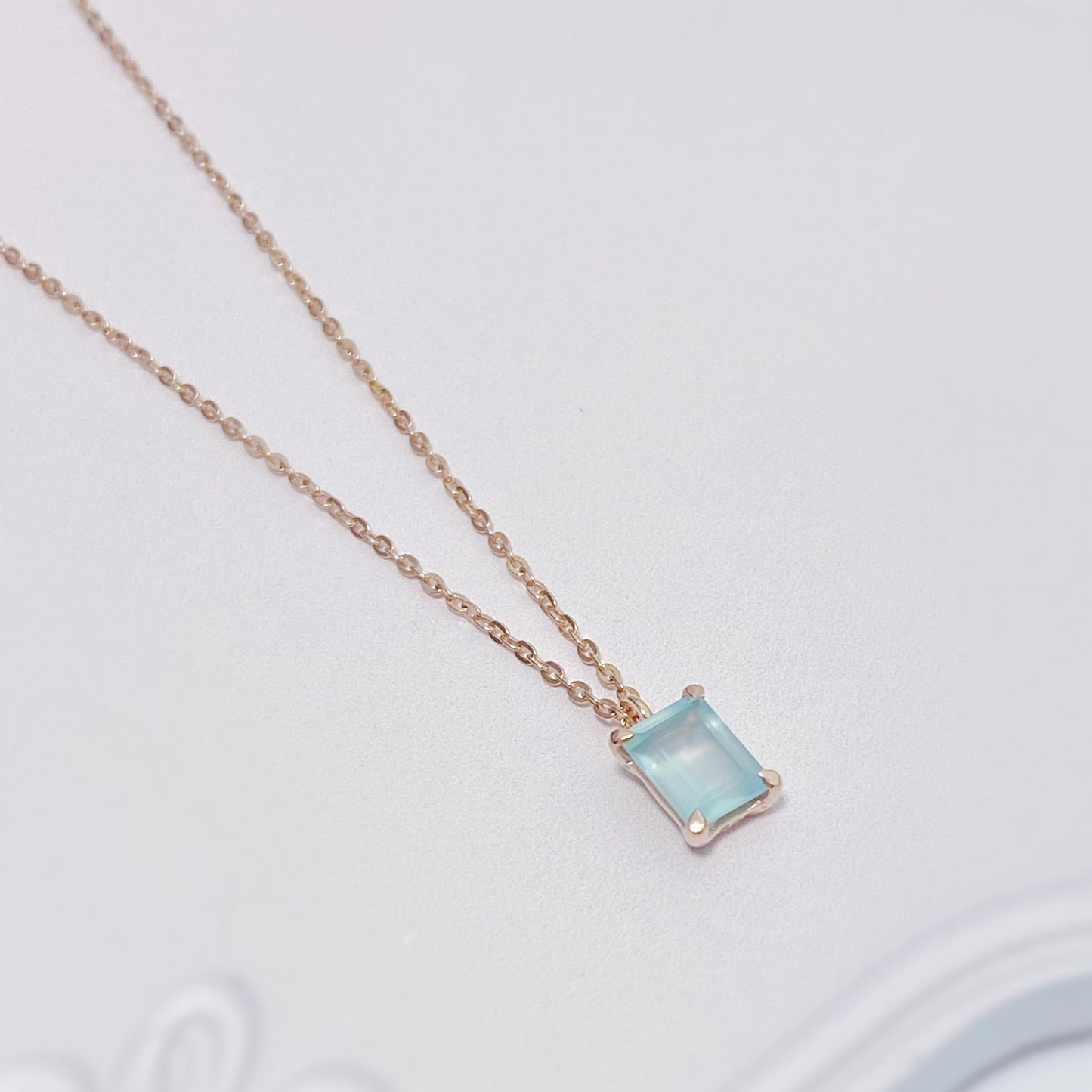 Ocean Blue Chalcedony Necklace