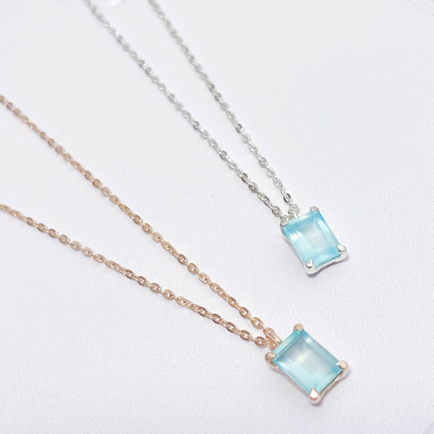 Ocean Blue Chalcedony Necklace