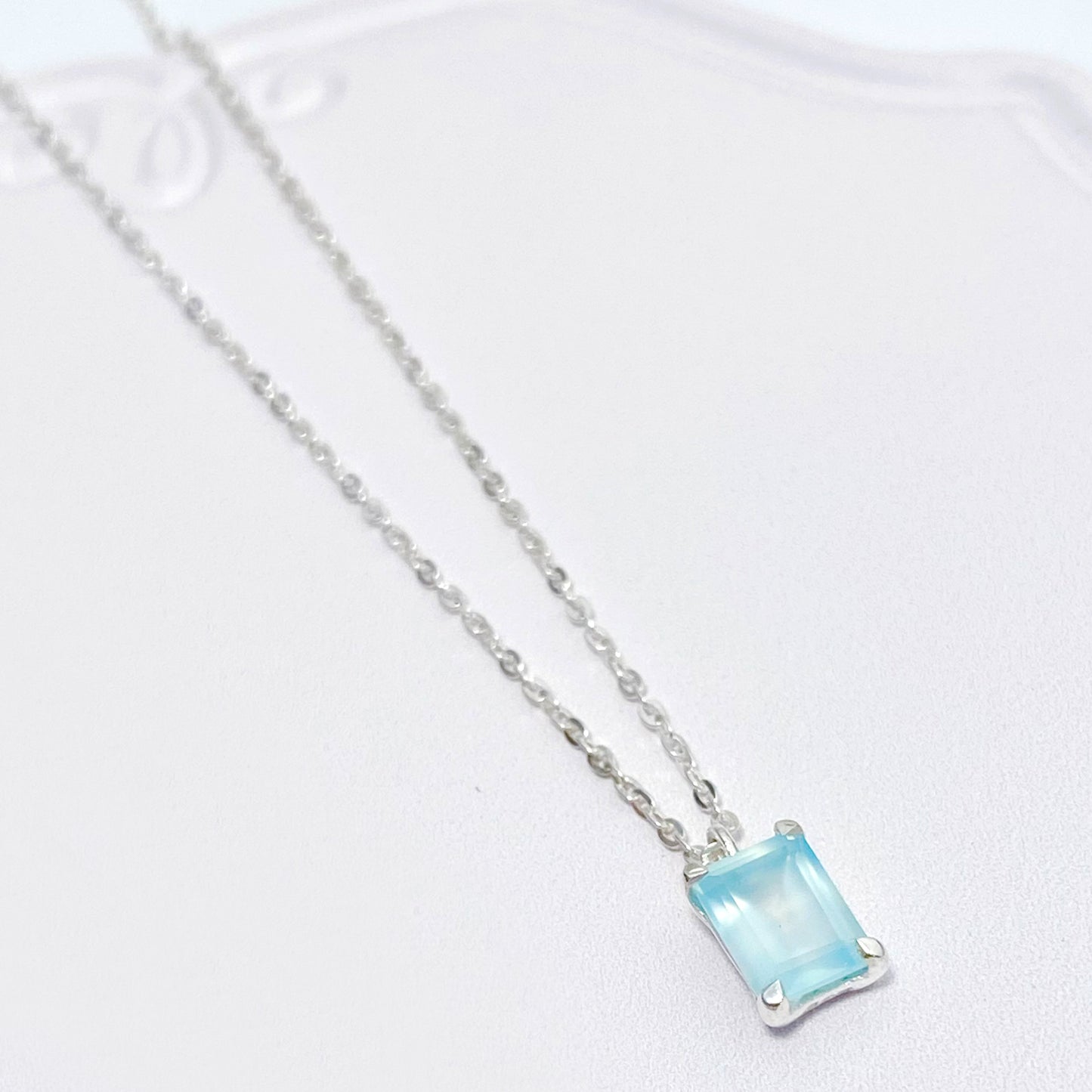 Ocean Blue Chalcedony Necklace