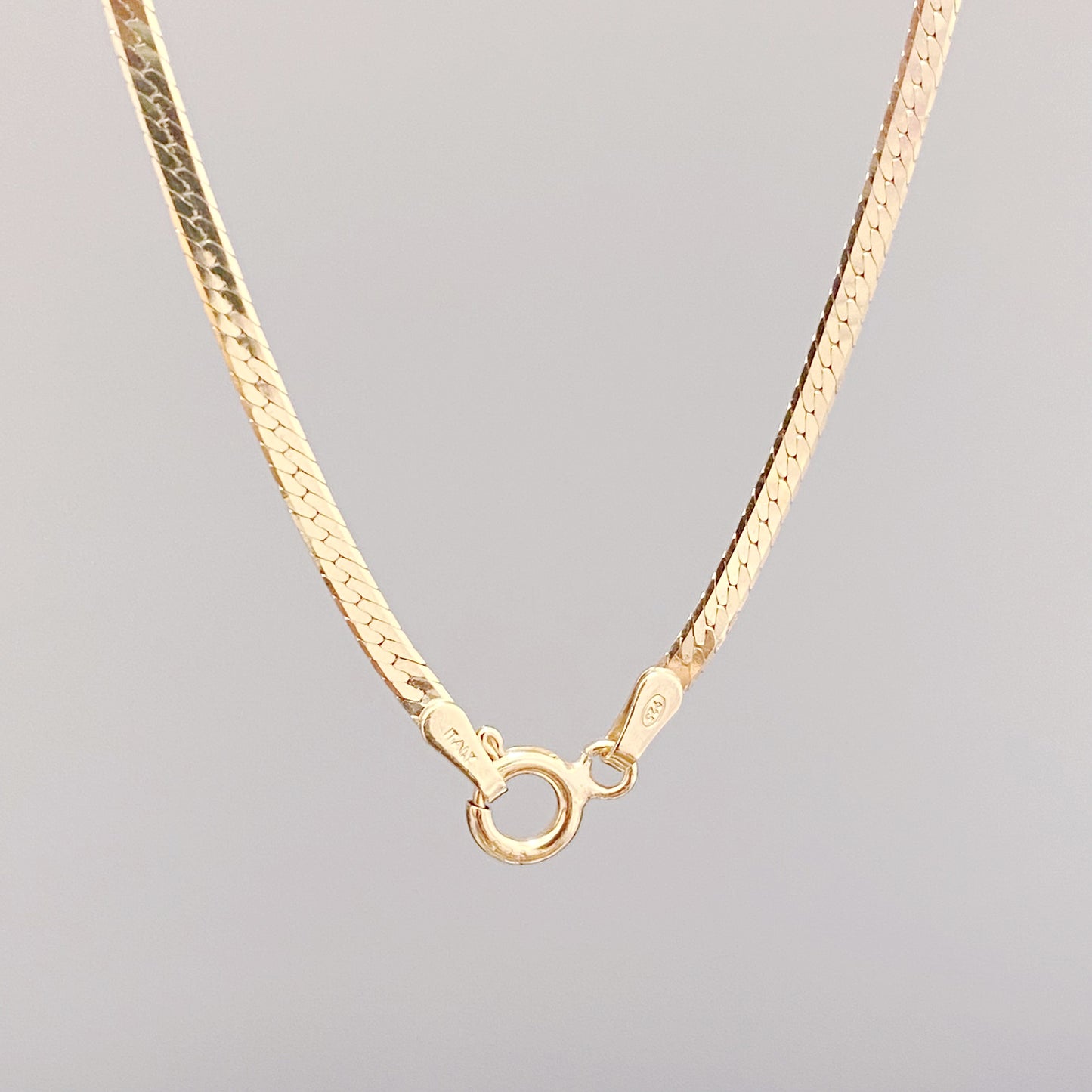 Herringbone Chain Necklace - Short