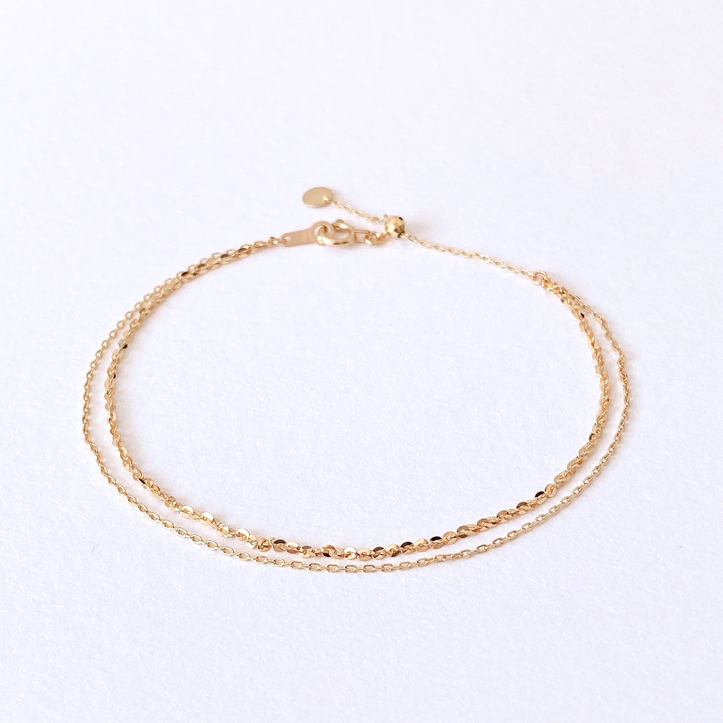 Nao Double Layer Bracelet (K10 Gold)