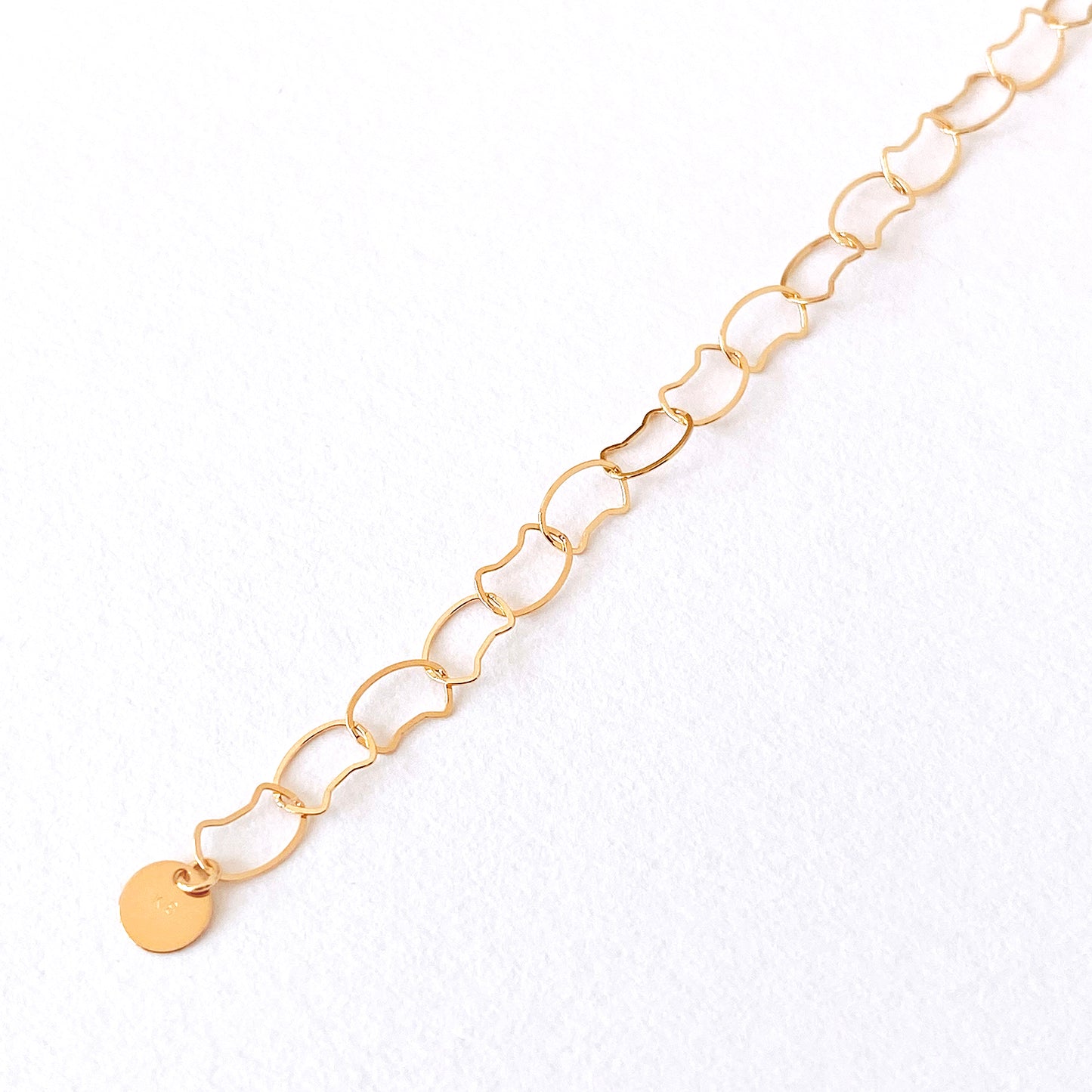 Ohta Lovely Cat Chain Bracelet (K18 Gold)