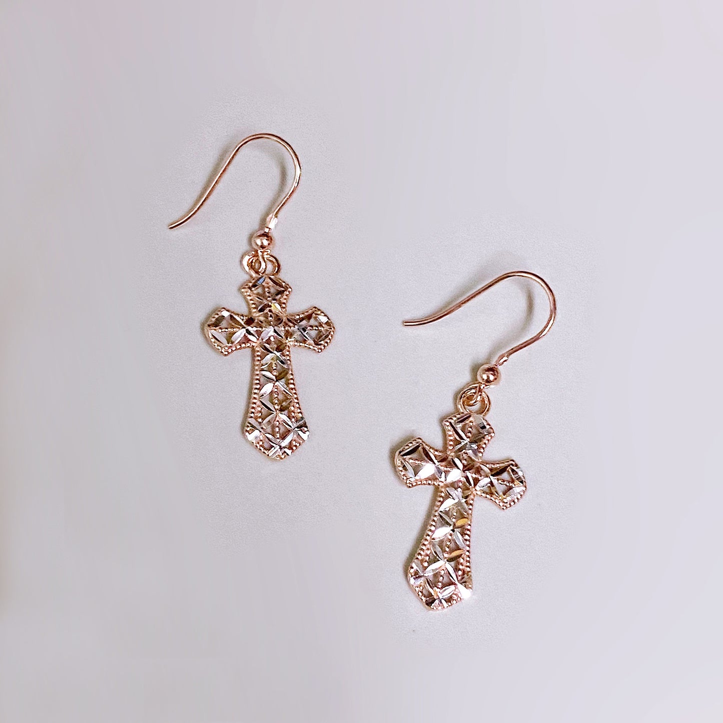 Cross Drop Earrings