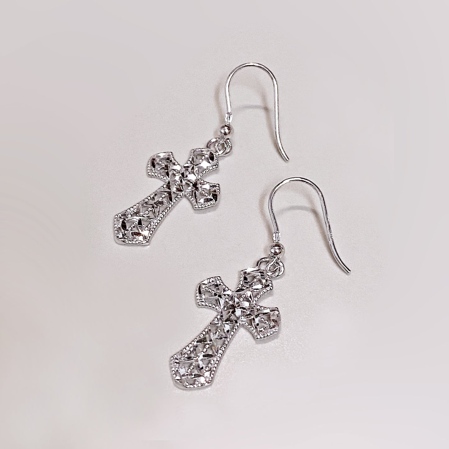 Cross Drop Earrings